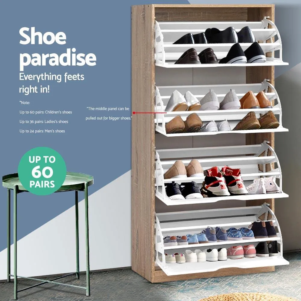 48 Pairs Shoe Cabinet Organiser Storage Shelf