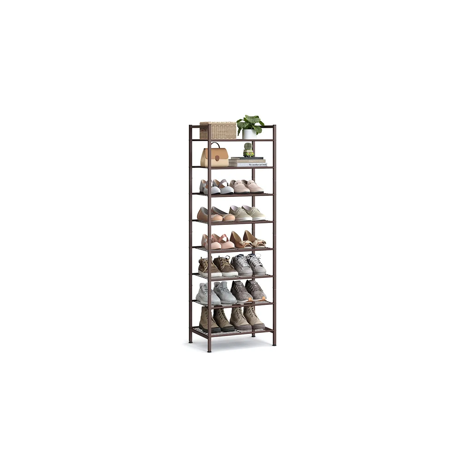 8-Tier Stackable Shoe Rack