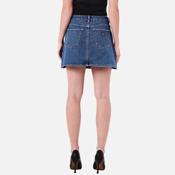 Abrand Reese Aline Skirt - Mid Vintage Blue