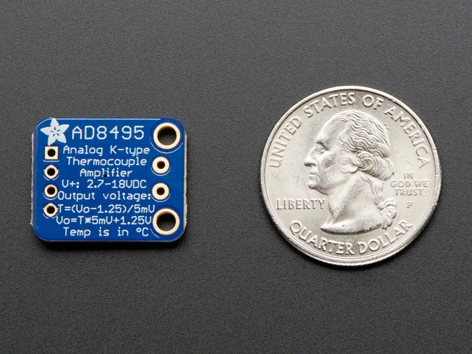 Adafruit Analog Output K-Type Thermocouple Amplifier - AD8495 Breakout