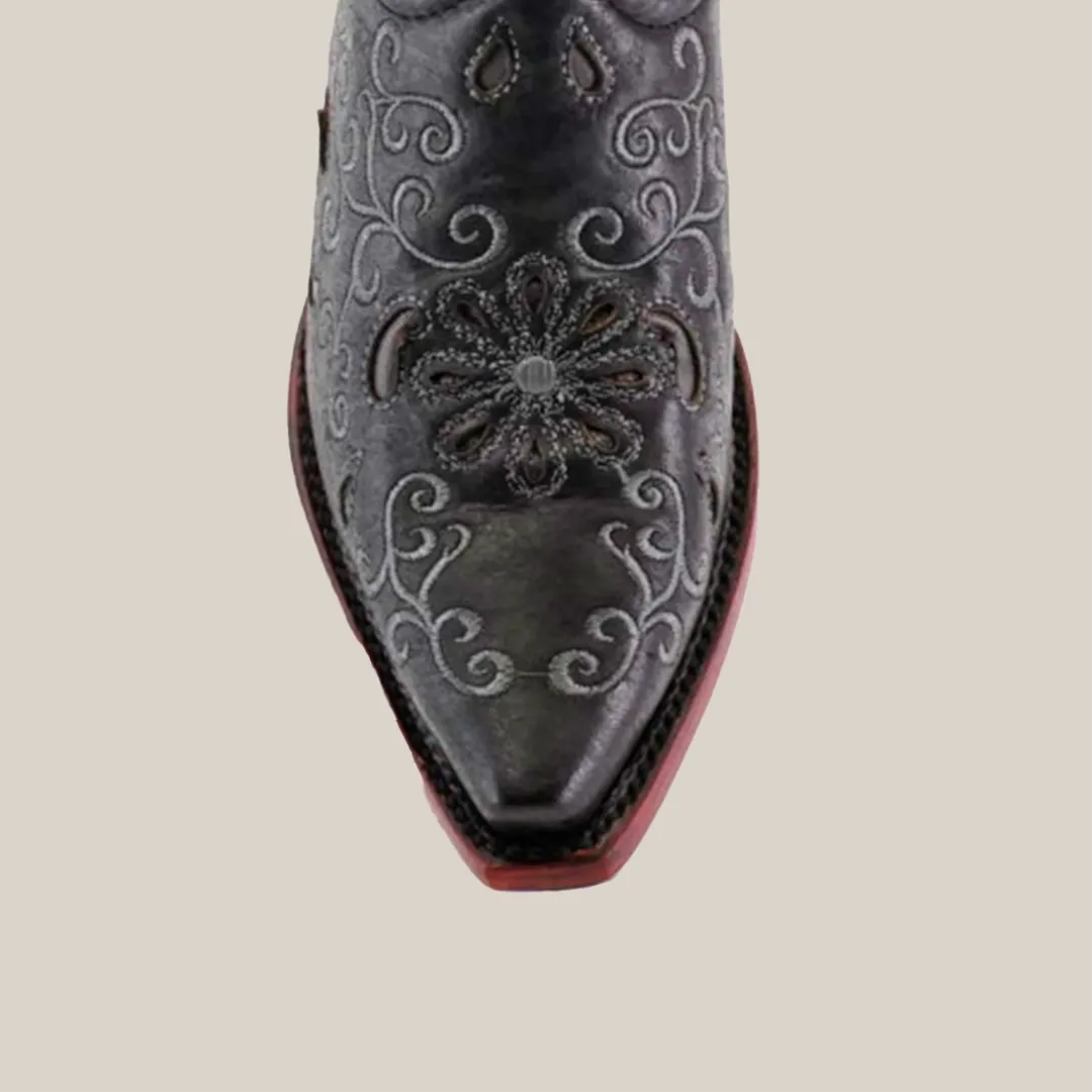 Alessandria Black - Mid Shaft - Snip Toe