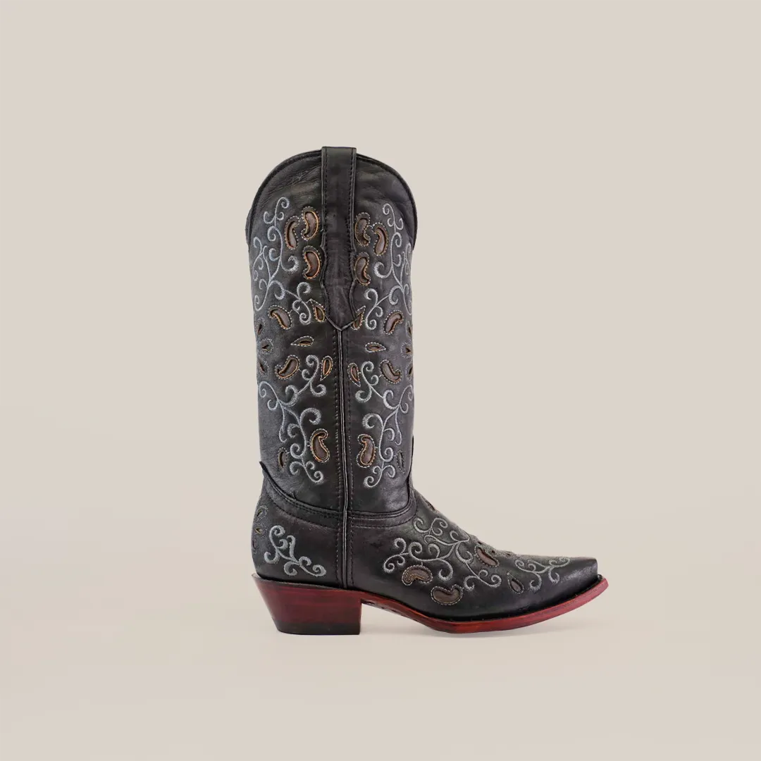 Alessandria Black - Mid Shaft - Snip Toe