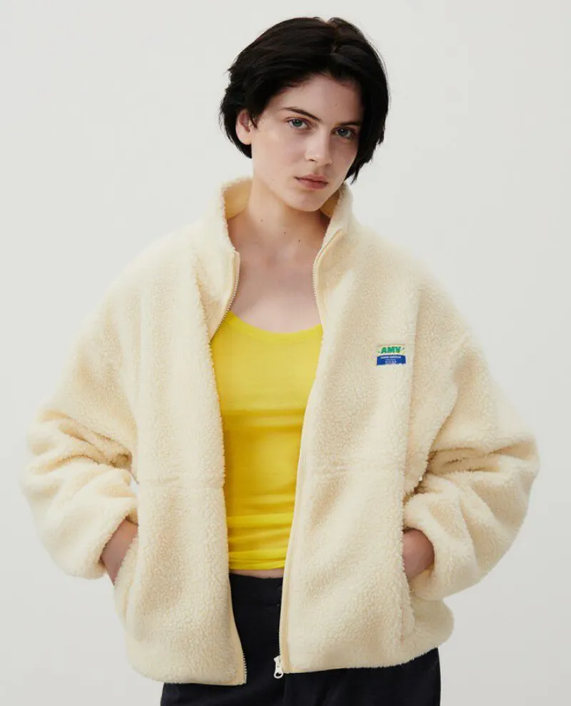 American Vintage Hoktown Ecru Fleece Jacket