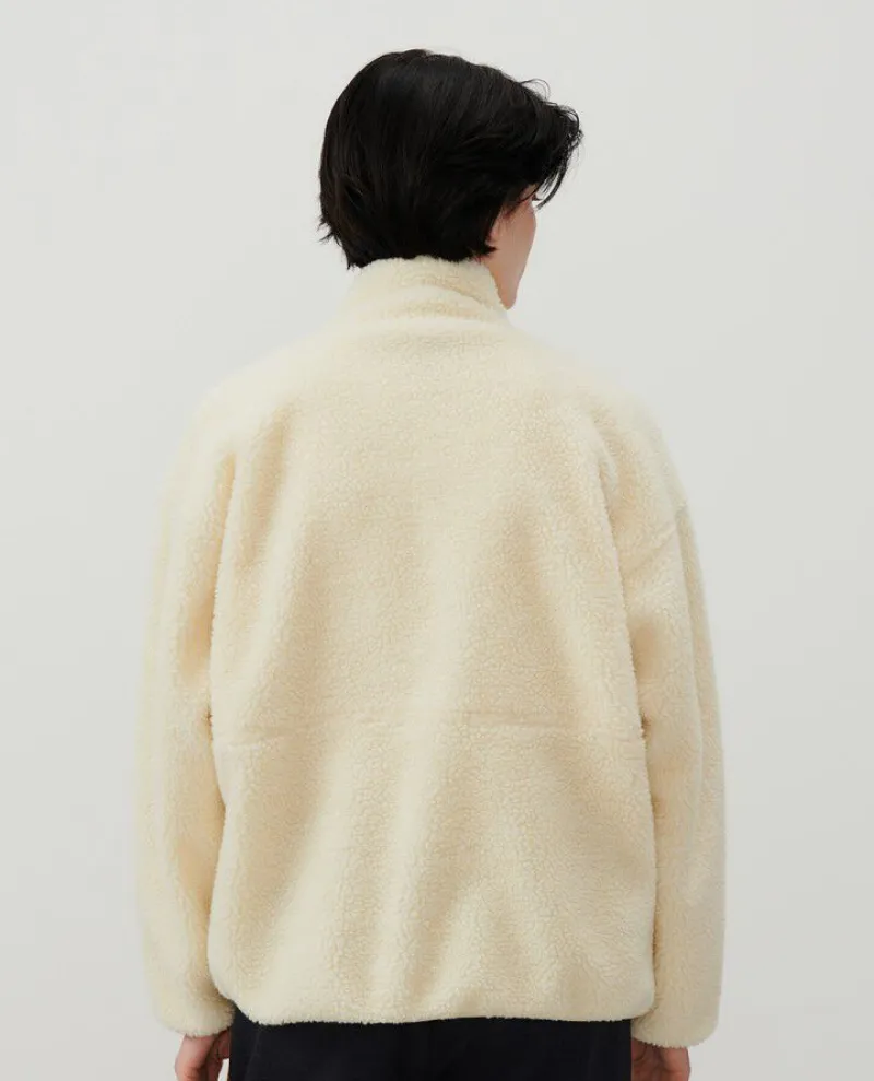 American Vintage Hoktown Ecru Fleece Jacket
