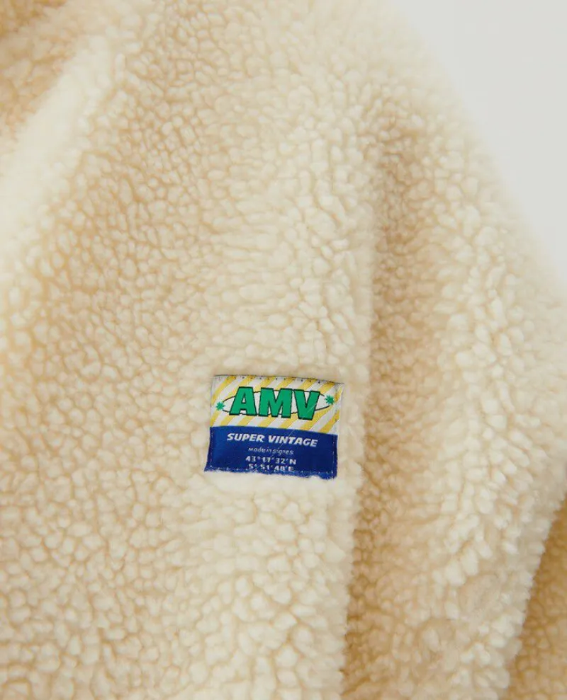 American Vintage Hoktown Ecru Fleece Jacket