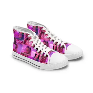 Ariana Grande 7 Rings Collage Women's High Top Sneakers