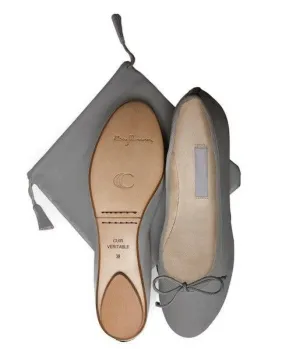 Barbara Harris Foldable Ballet Flats in True Grey