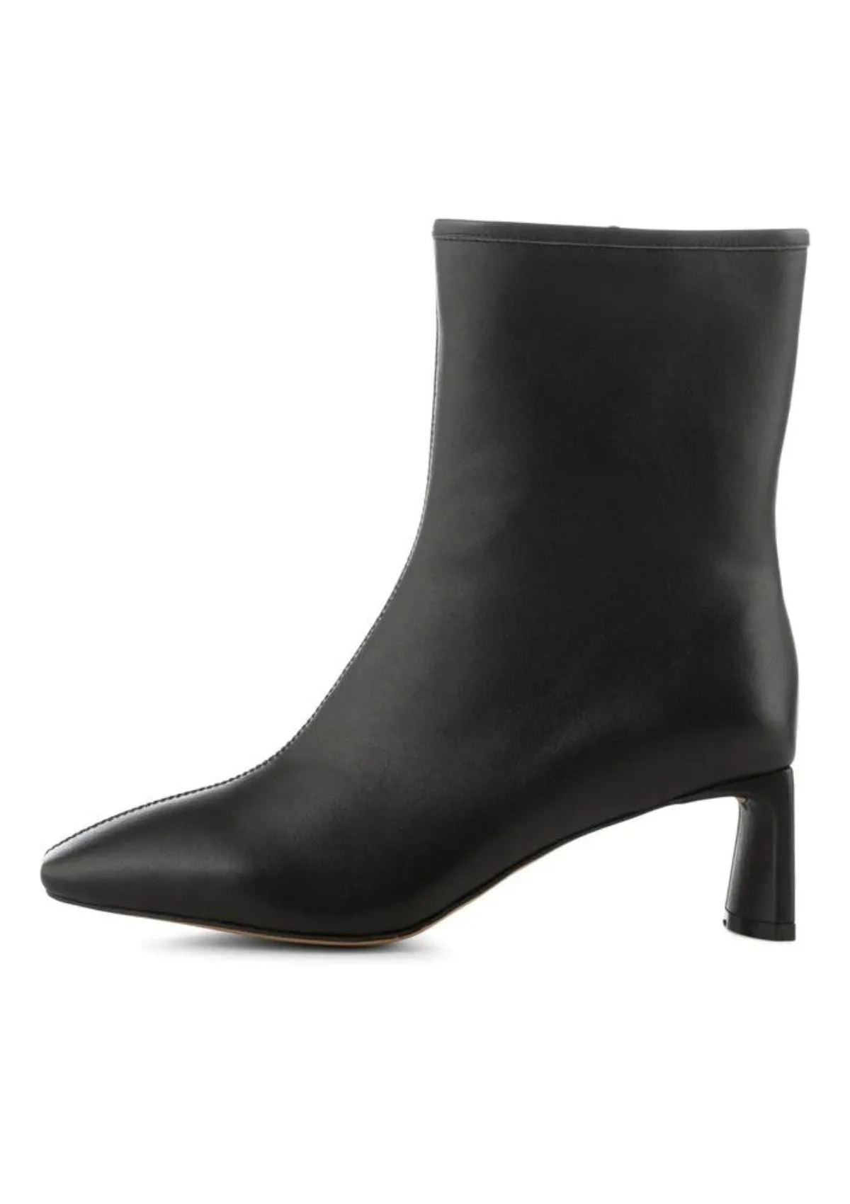 Black Leather Square Toe and Heel Arlo Boot | Shoe The Bear