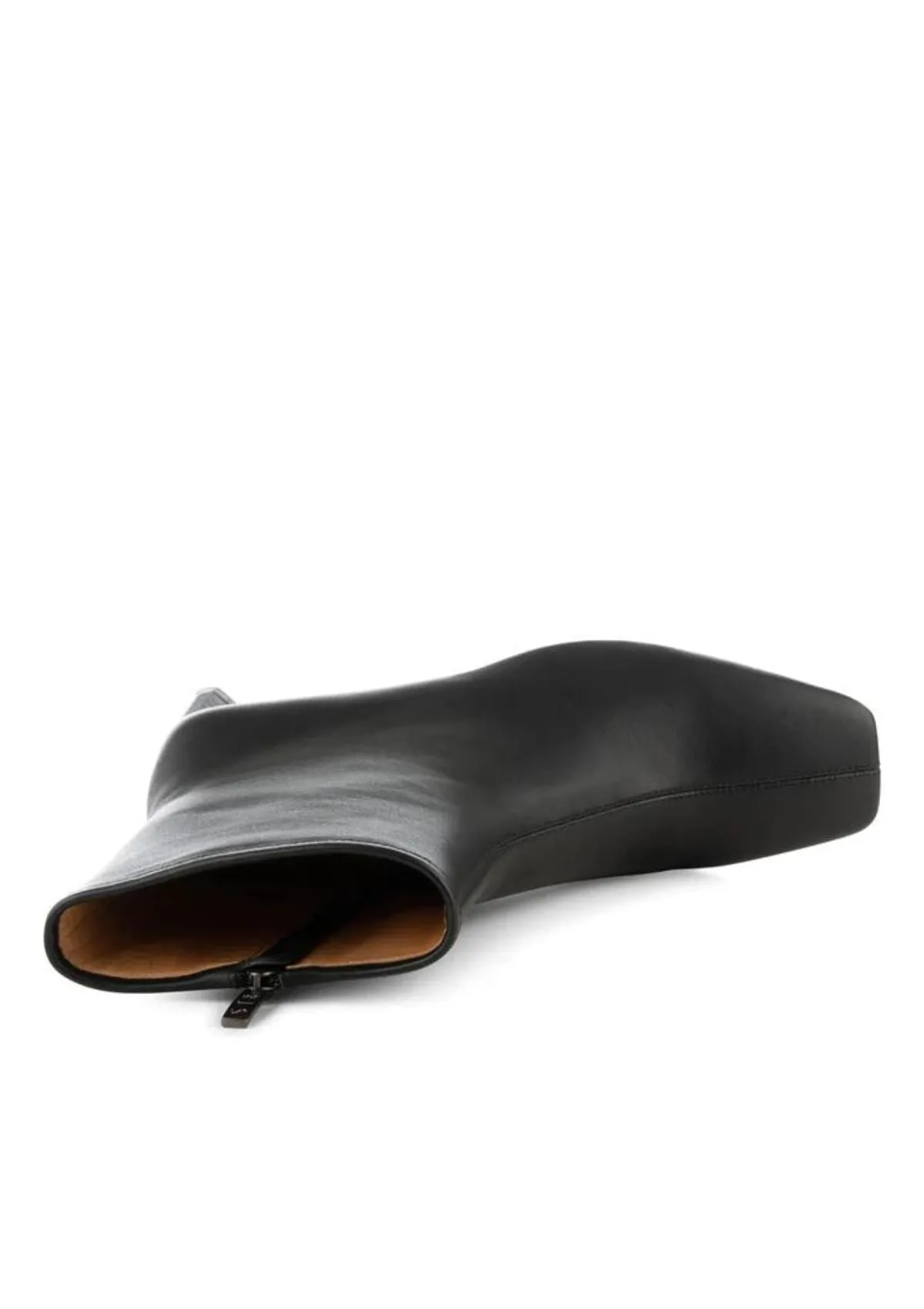 Black Leather Square Toe and Heel Arlo Boot | Shoe The Bear