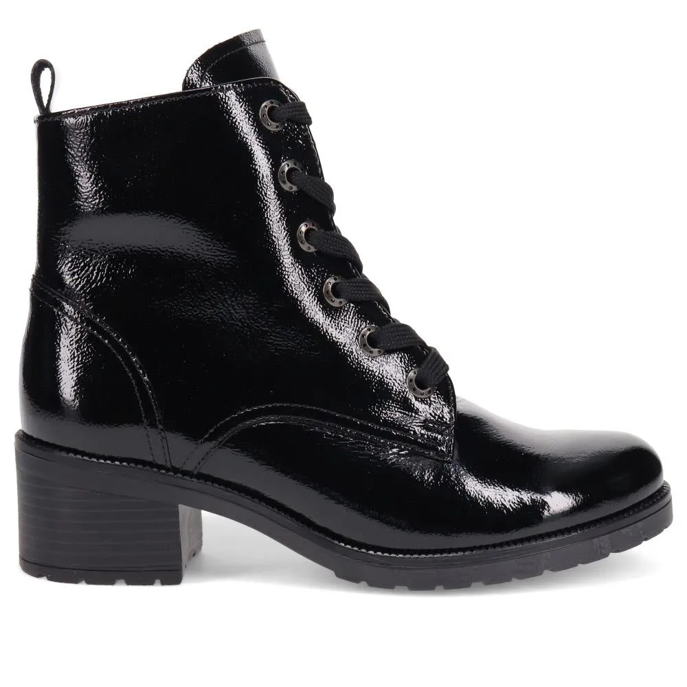 Block Heel Lace-Up Boots - GAB40510 / 325 884