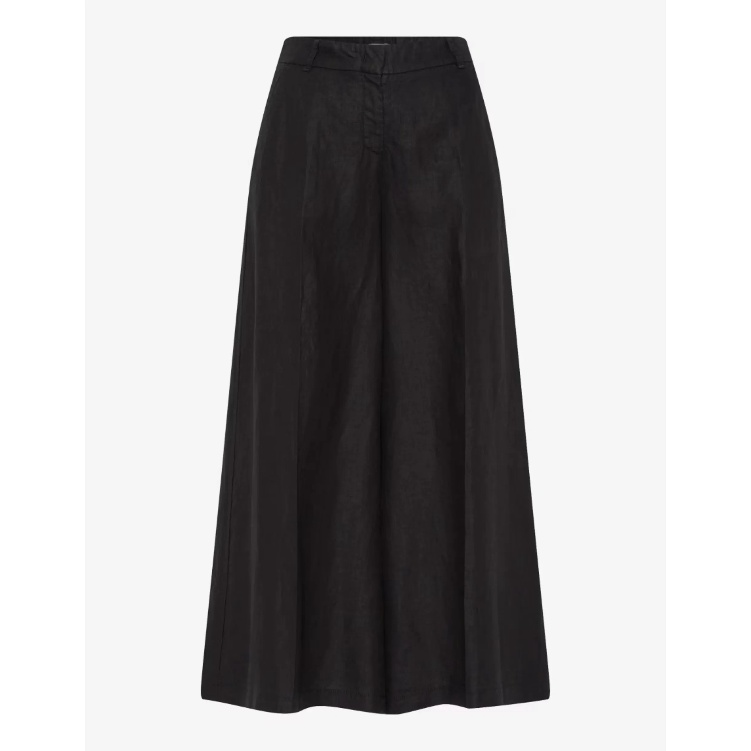 Brax Melli S Black Linen Wide Culotte 76-2208/02