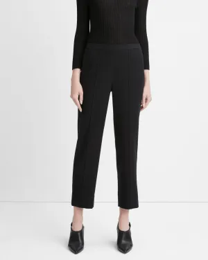 Brushed Mid-Rise Easy Pull On Pant