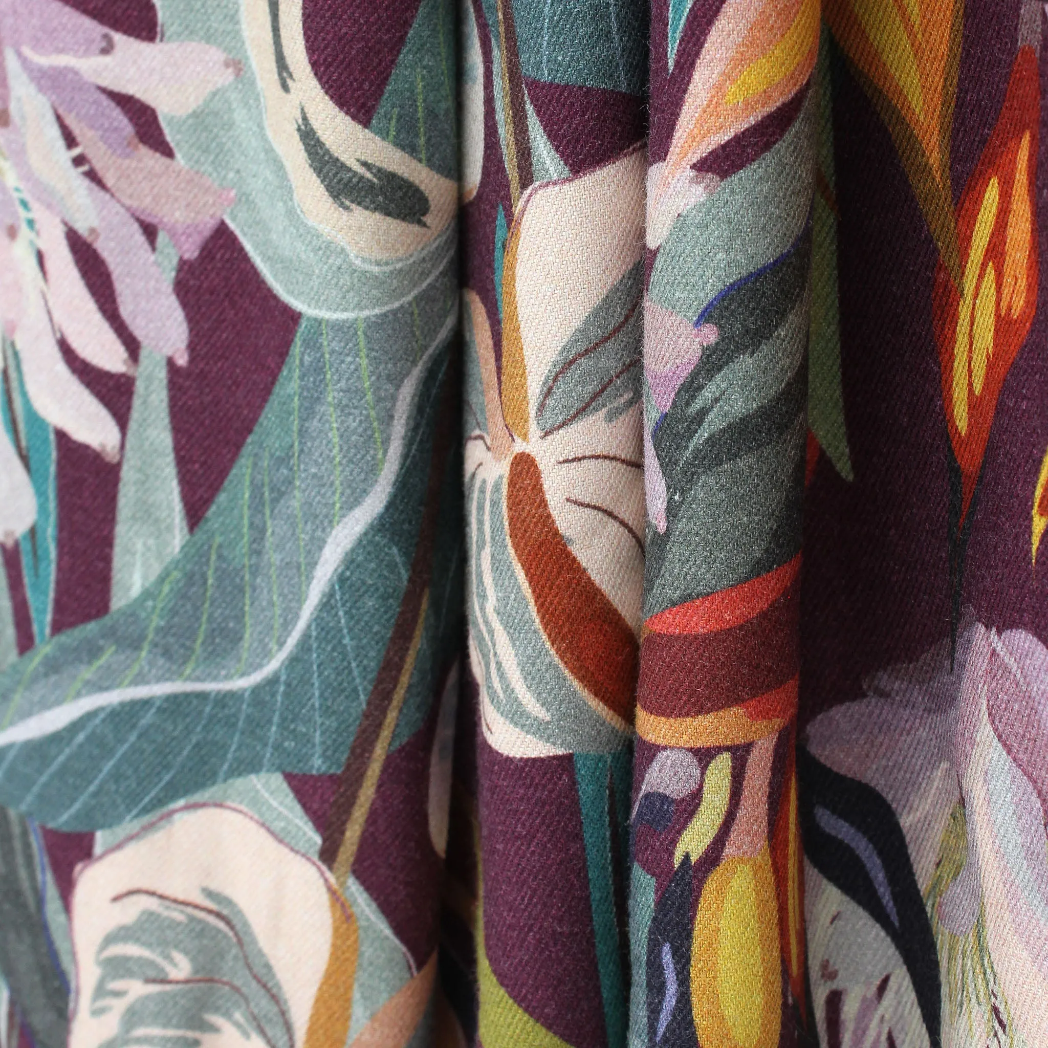 Burgundy Orchid Printed Bottoms