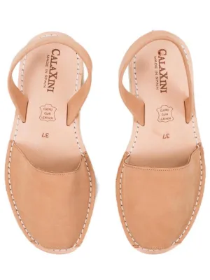 Calaxini Flat Sandal in Tan