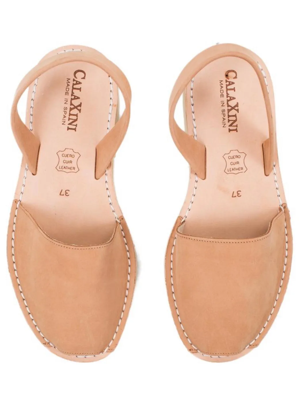 Calaxini Flat Sandal in Tan