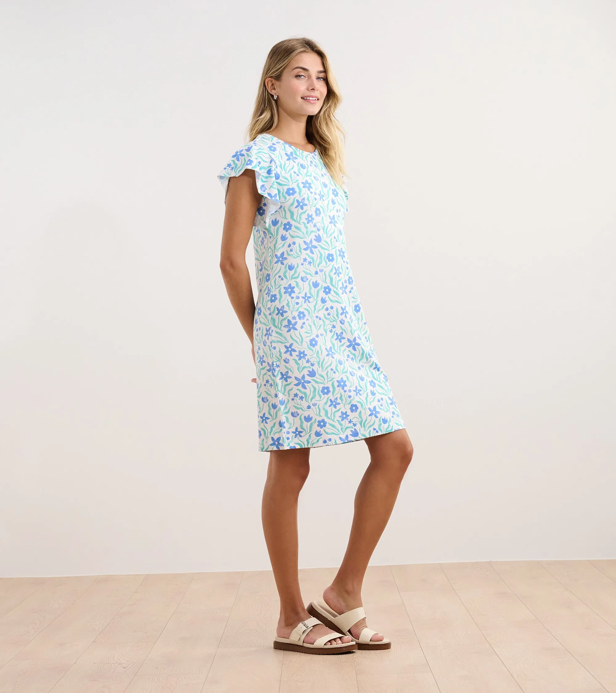 Carlie Dress - Painted Flowers