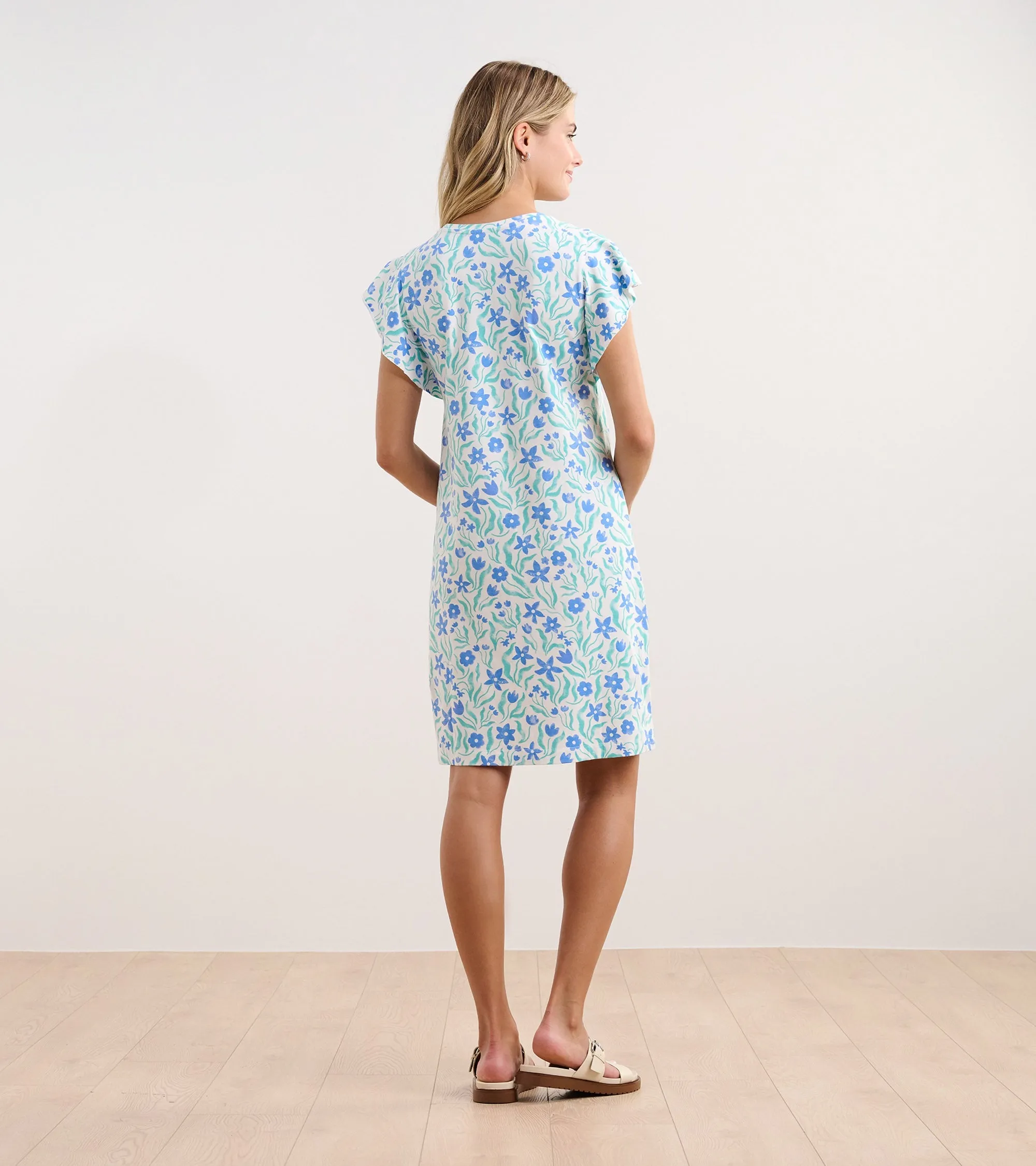 Carlie Dress - Painted Flowers
