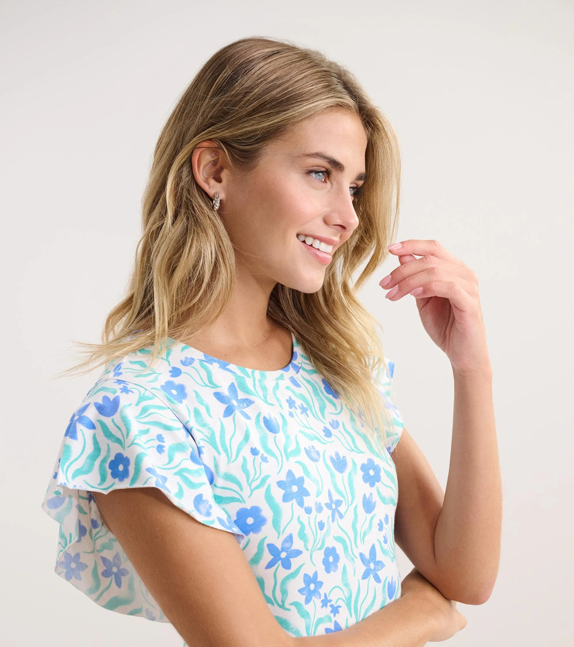 Carlie Dress - Painted Flowers
