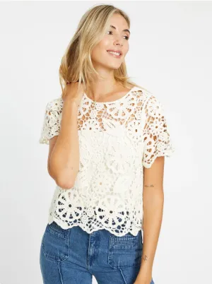 CARMEN IVORY LACE TOP