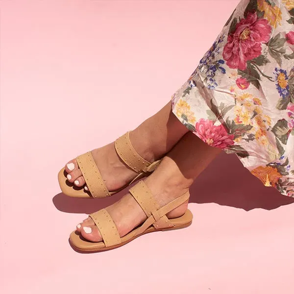 Celina Sand | Leather Sandal