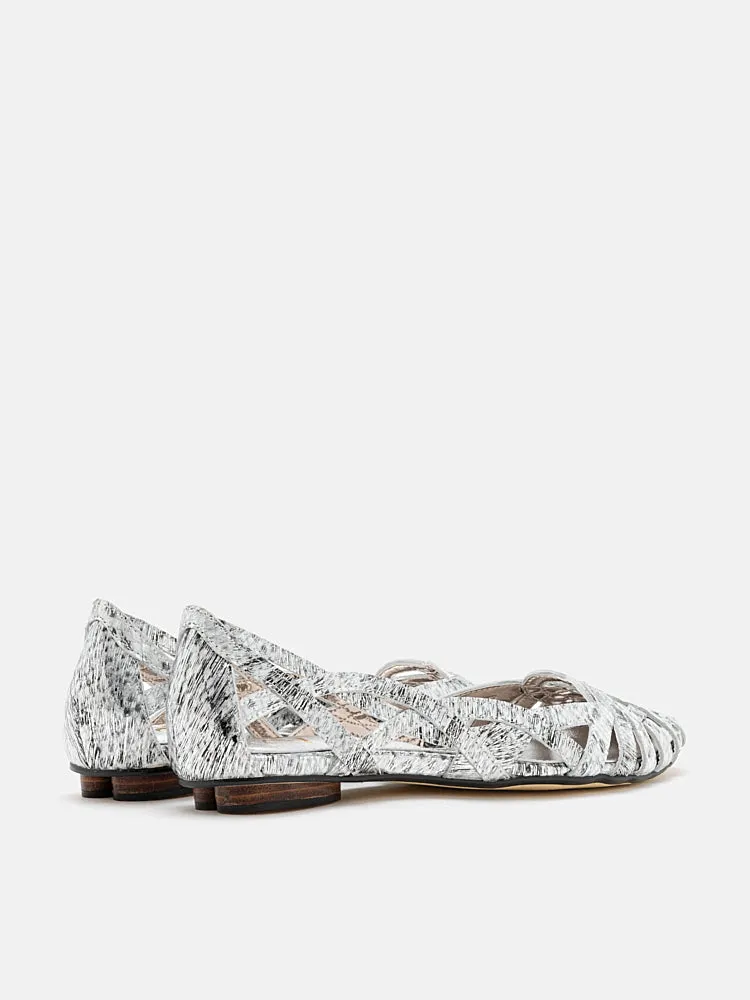 Celina Textured Weaved Flats