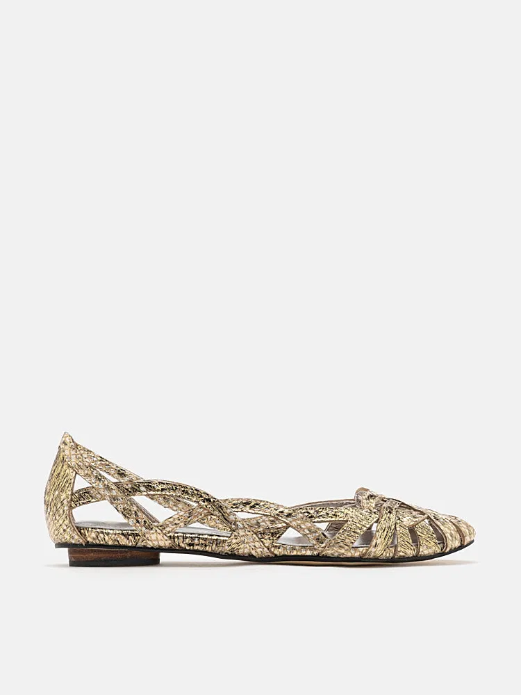 Celina Textured Weaved Flats