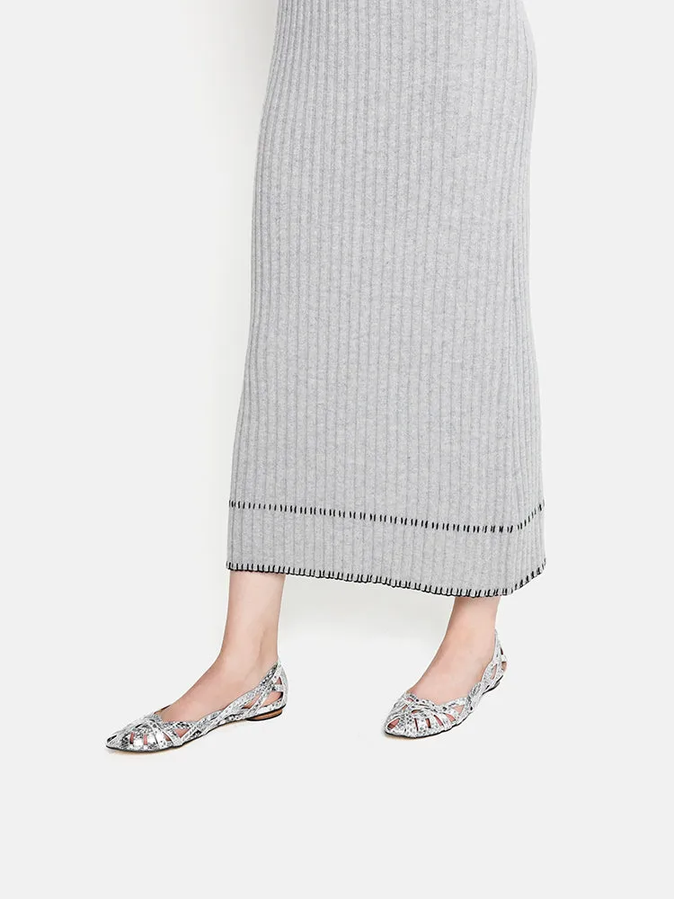 Celina Textured Weaved Flats