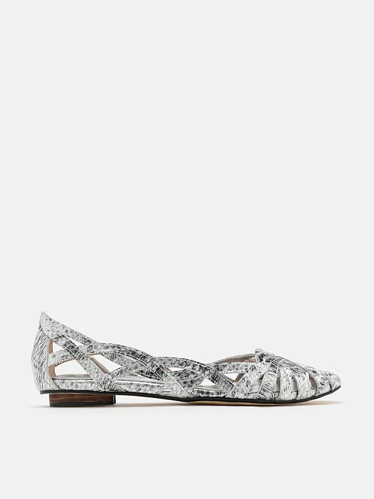 Celina Textured Weaved Flats