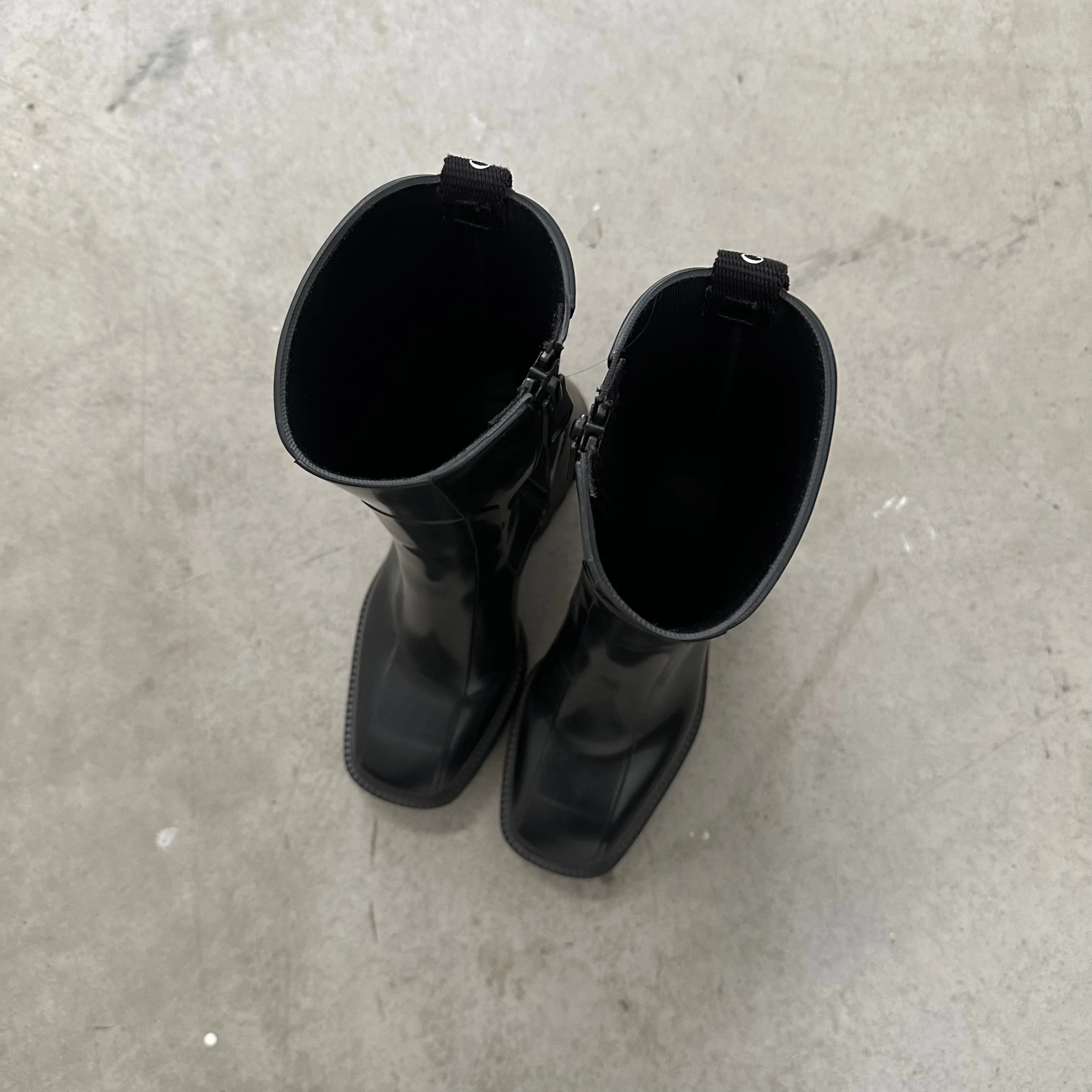 Chloe Wellington Boots Black (Size 37)