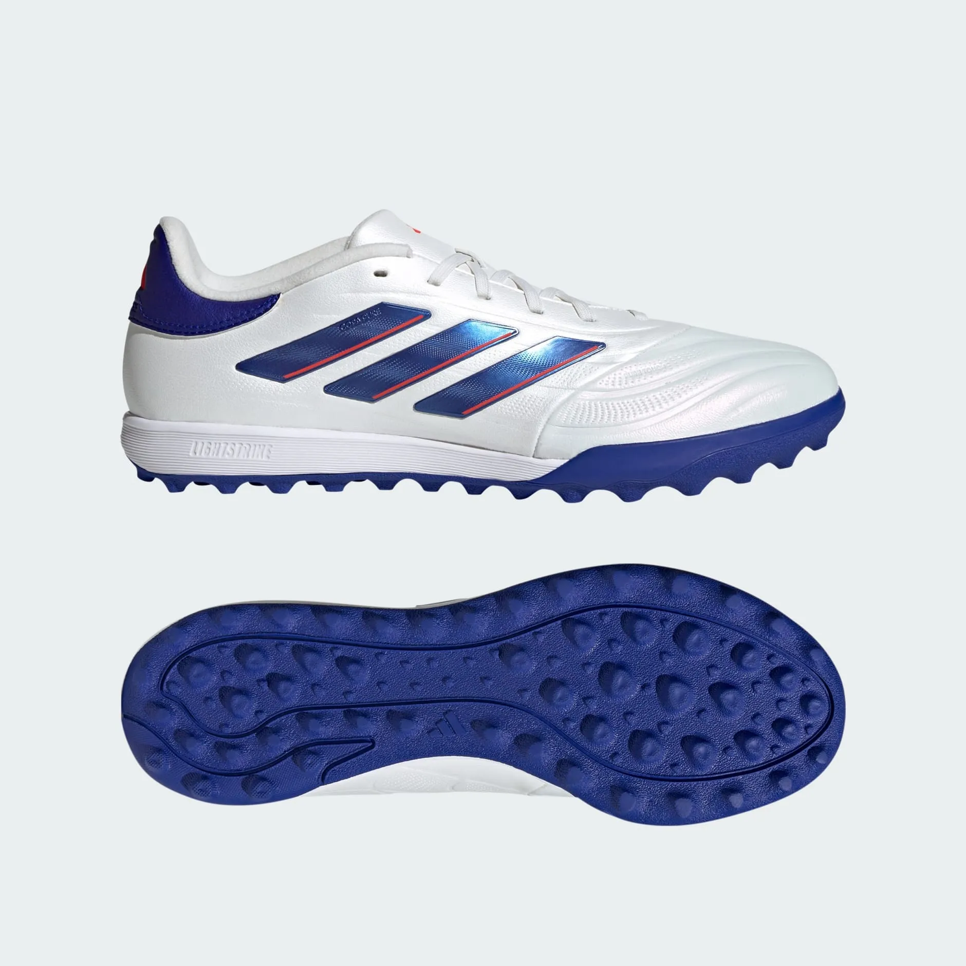 Copa Pure 2 League Artificial Turf Soccer Shoes | Cloud White-Lucid Blue-Solar Red | Men's