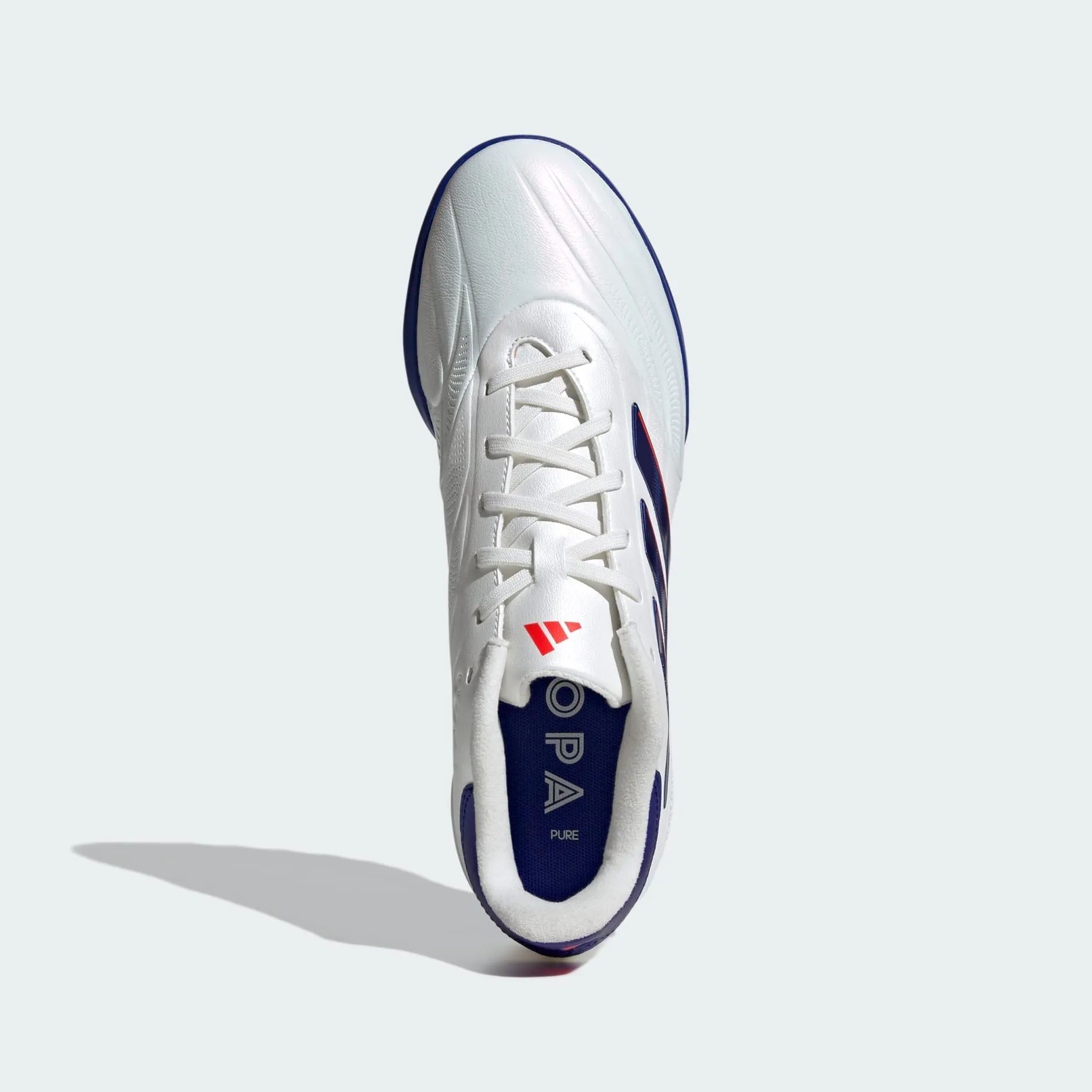 Copa Pure 2 League Artificial Turf Soccer Shoes | Cloud White-Lucid Blue-Solar Red | Men's