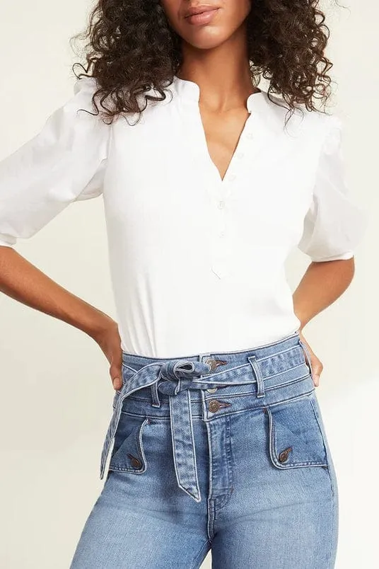 Coralee Puff-Sleeve Top