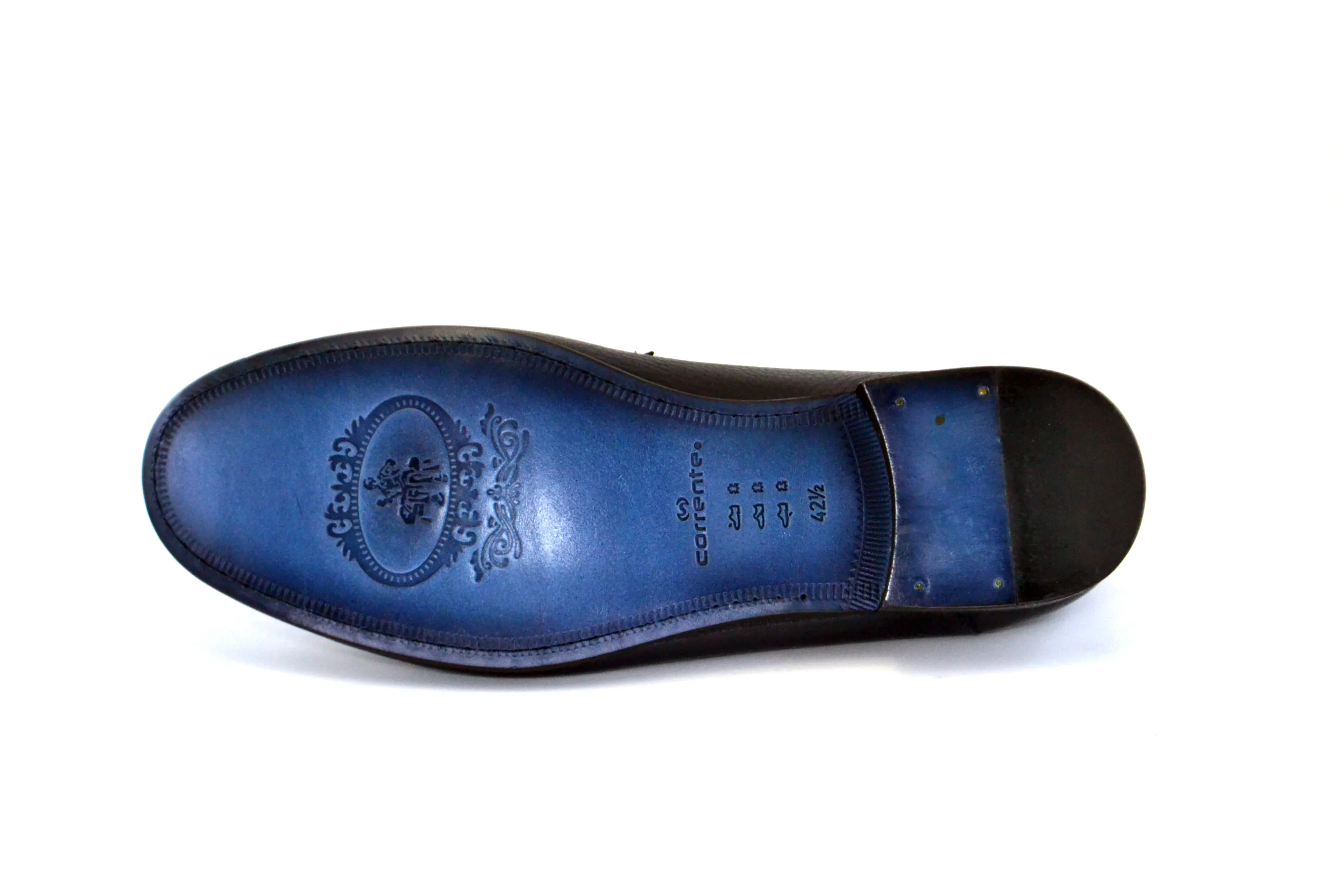 Corrente Deerskin Slip-On Loafer Navy