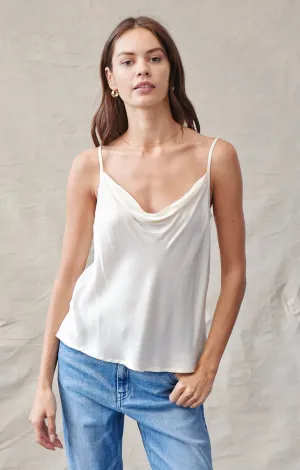 Cowl Neck Camisole - Winter White