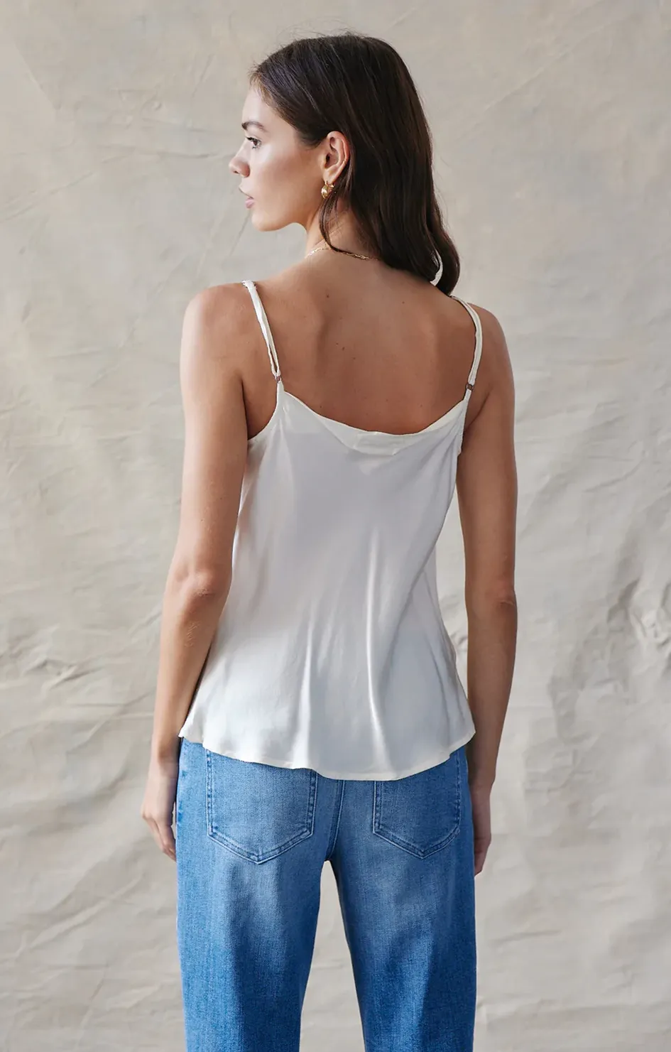 Cowl Neck Camisole - Winter White