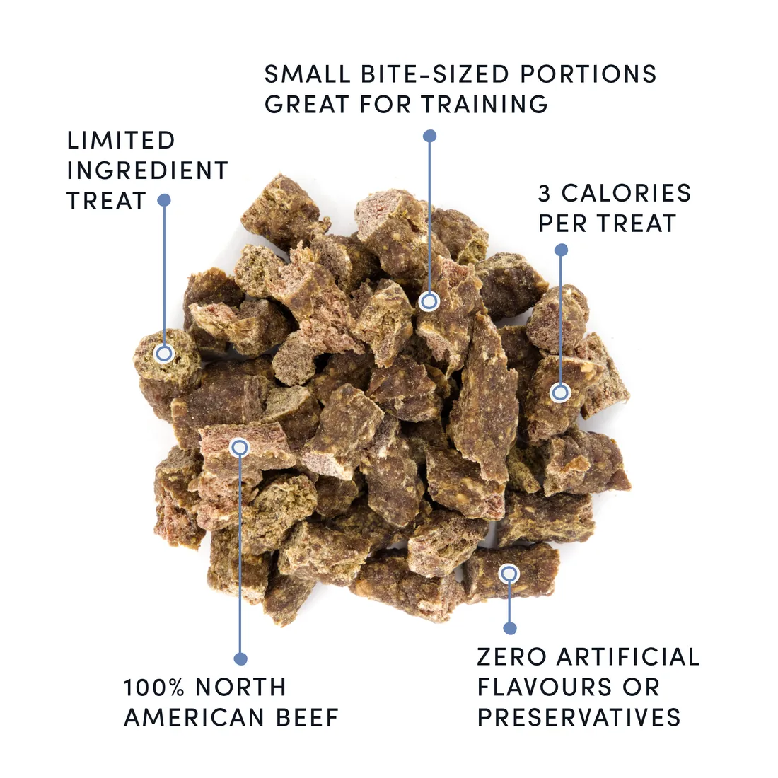 crumps mini trainers - semi-moist beef (132 g)
