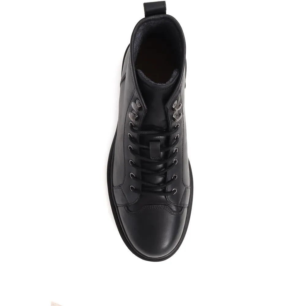 Denzel Leather Lace Up Boots - DENZEL / 324 394