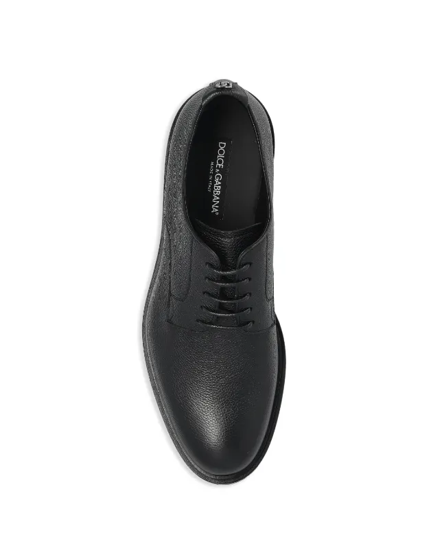 Dolce & Gabbana grained derby shoes