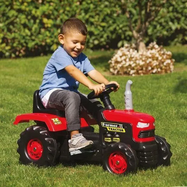 Dolu 8050 Dolu Pedal Tractor Farmer Operated Ride on Red