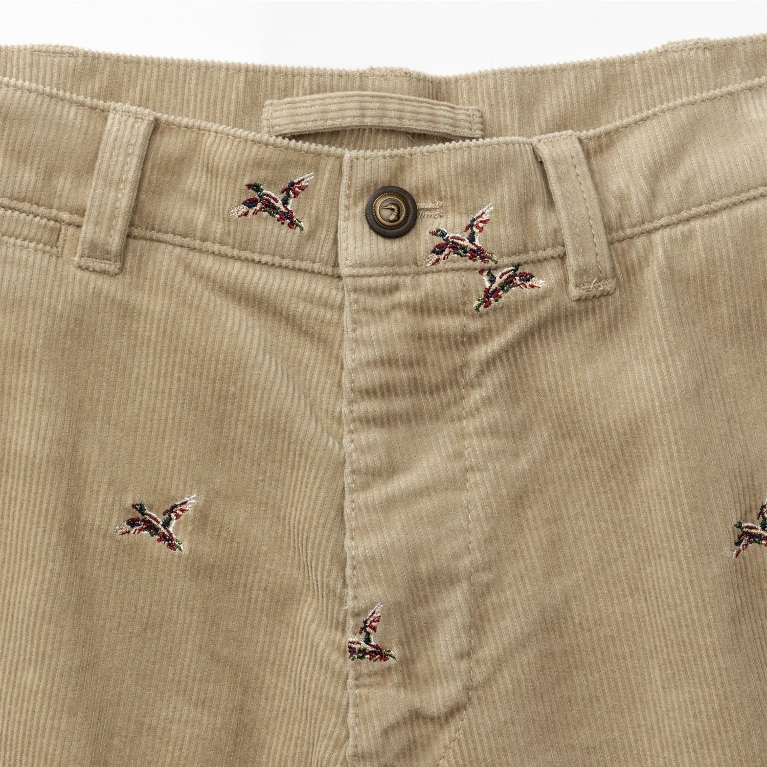 Duck Head Bradbury Wide-Wale Corduroy Chino - Khaki Emb