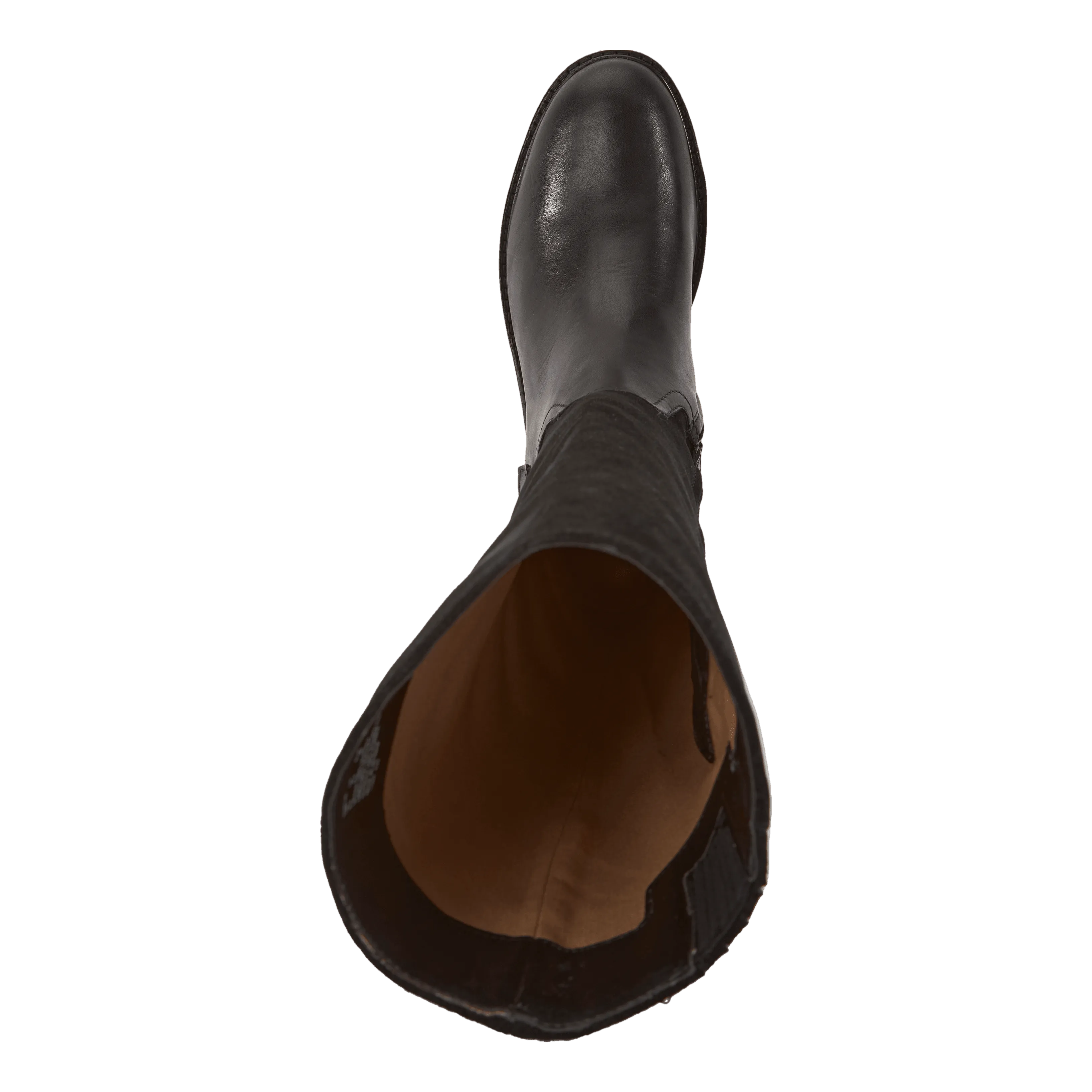 Emelie Leather & Suede Riding Boot Black/Black