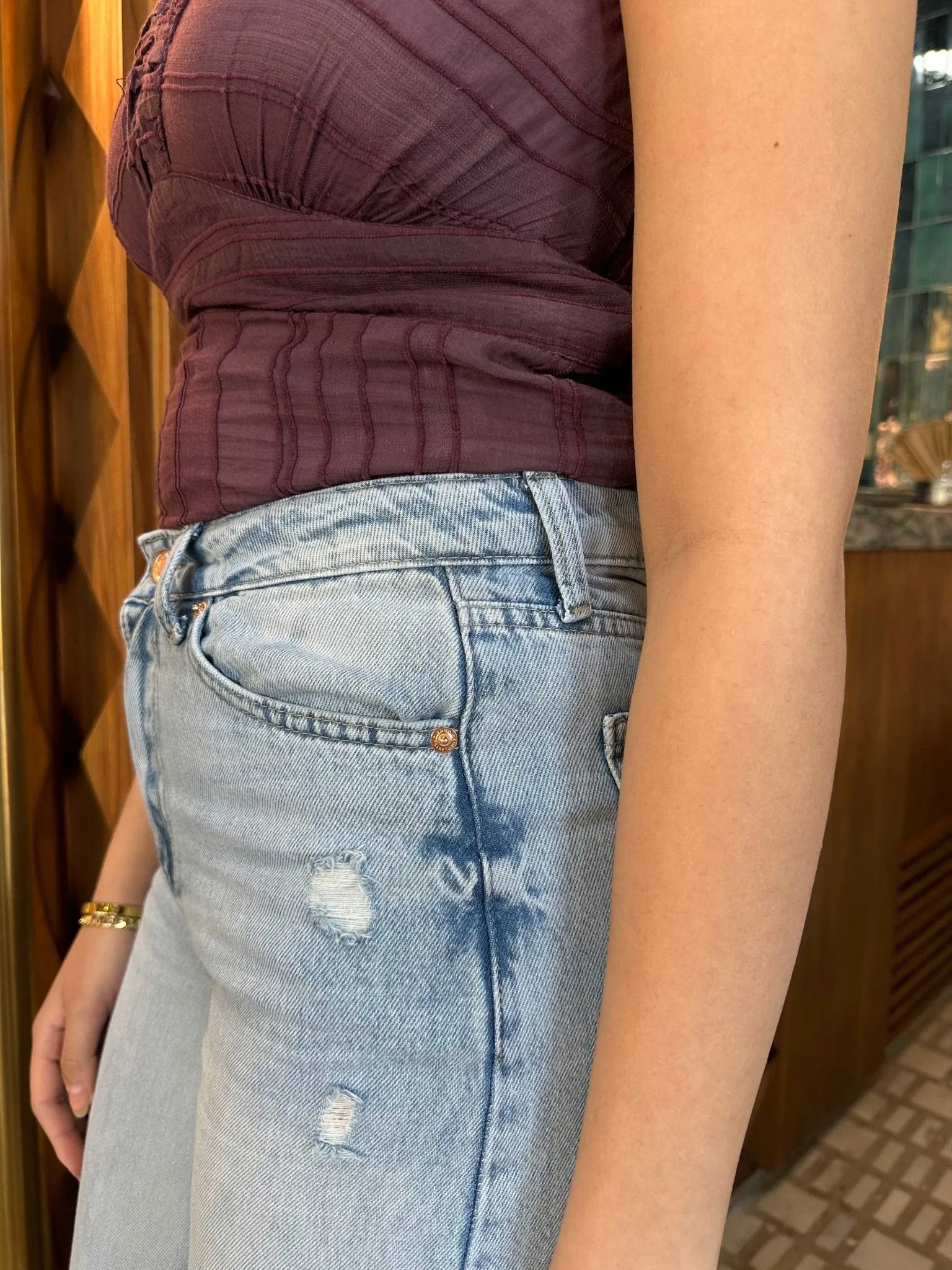 Extreme Wide-Leg - High-Waist Light Blue Jeans