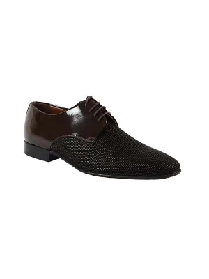 Franco Gabbani Patent Leather Brown Dress Shoe By HITZ