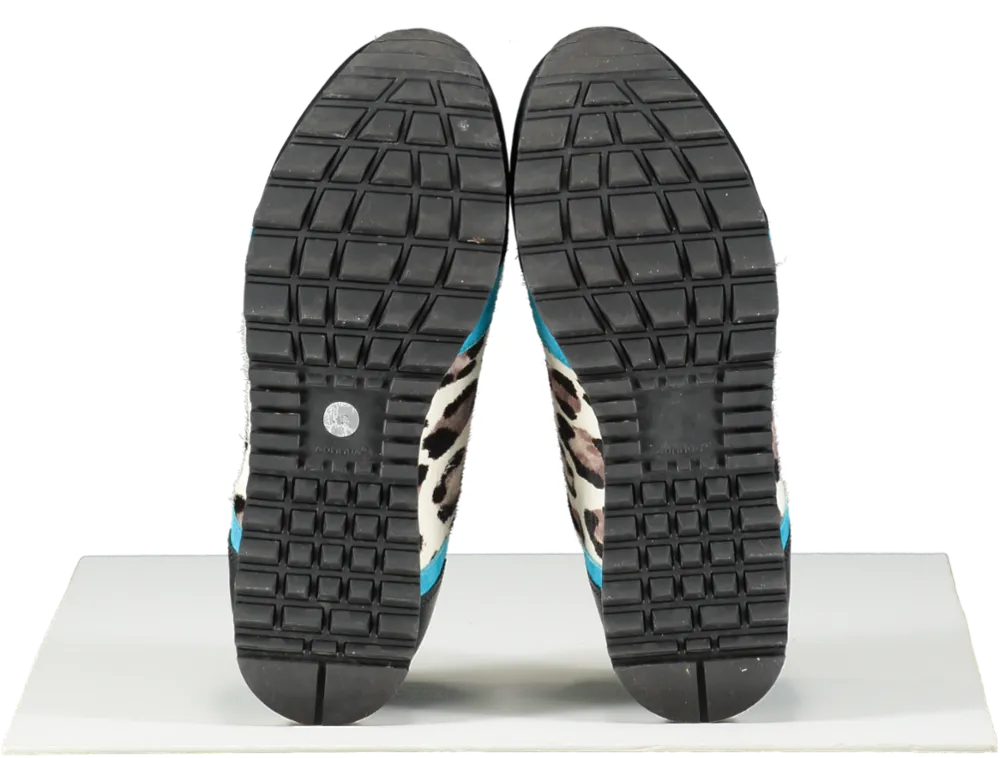 Gina Black Leopard Print Trainers UK 3 EU 36 👠