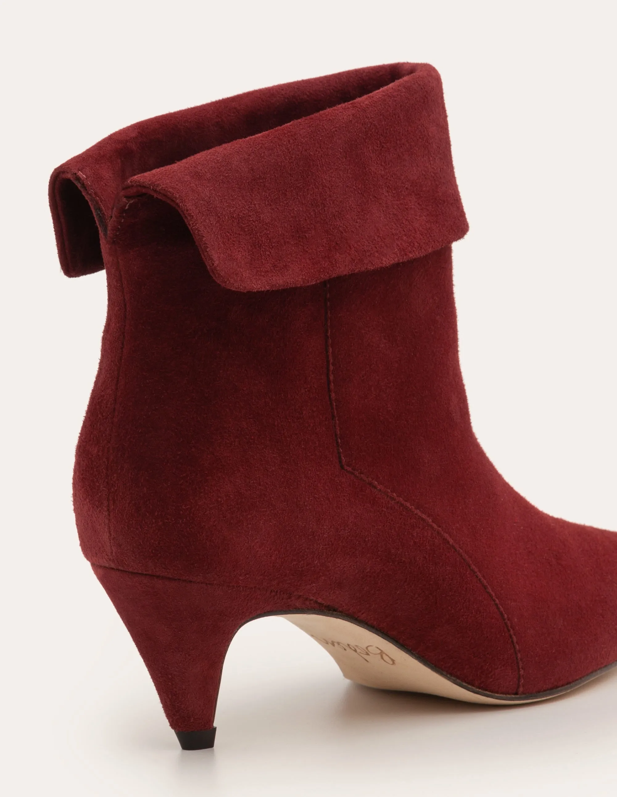 Haddington Ankle Boots-Maroon