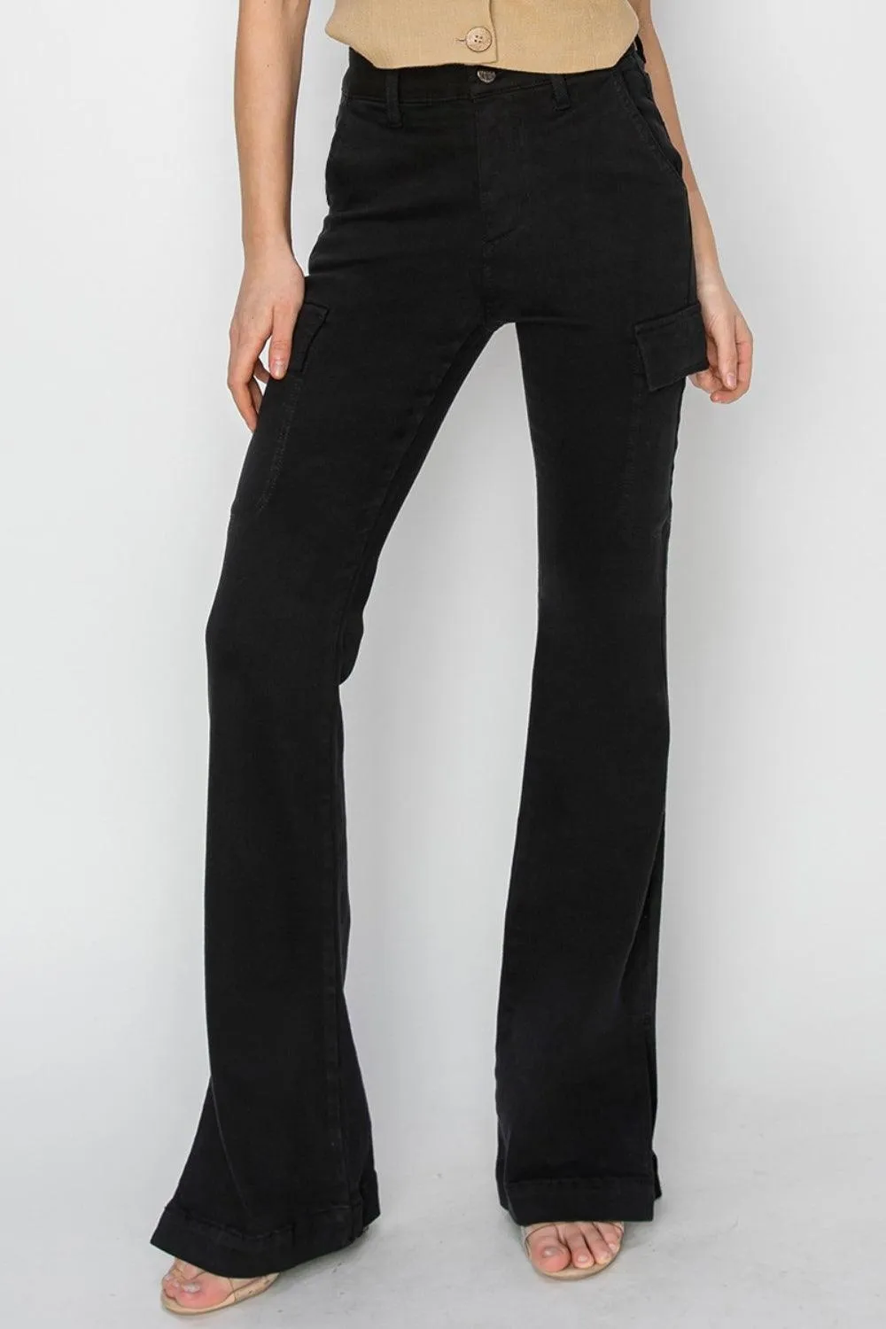 High Rise Side Slit Bootcut Jeans - Regular & Plus Sizes