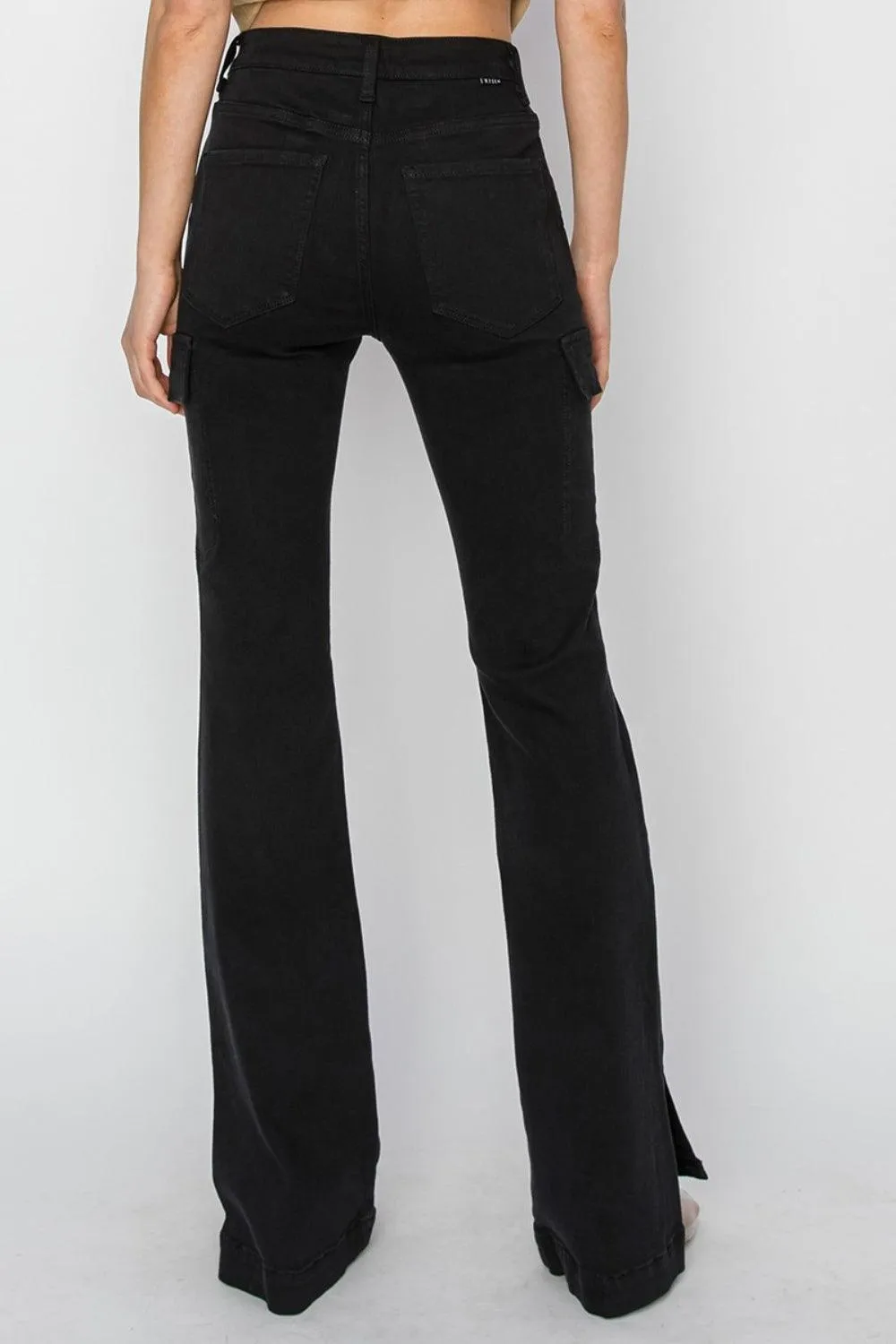 High Rise Side Slit Bootcut Jeans - Regular & Plus Sizes