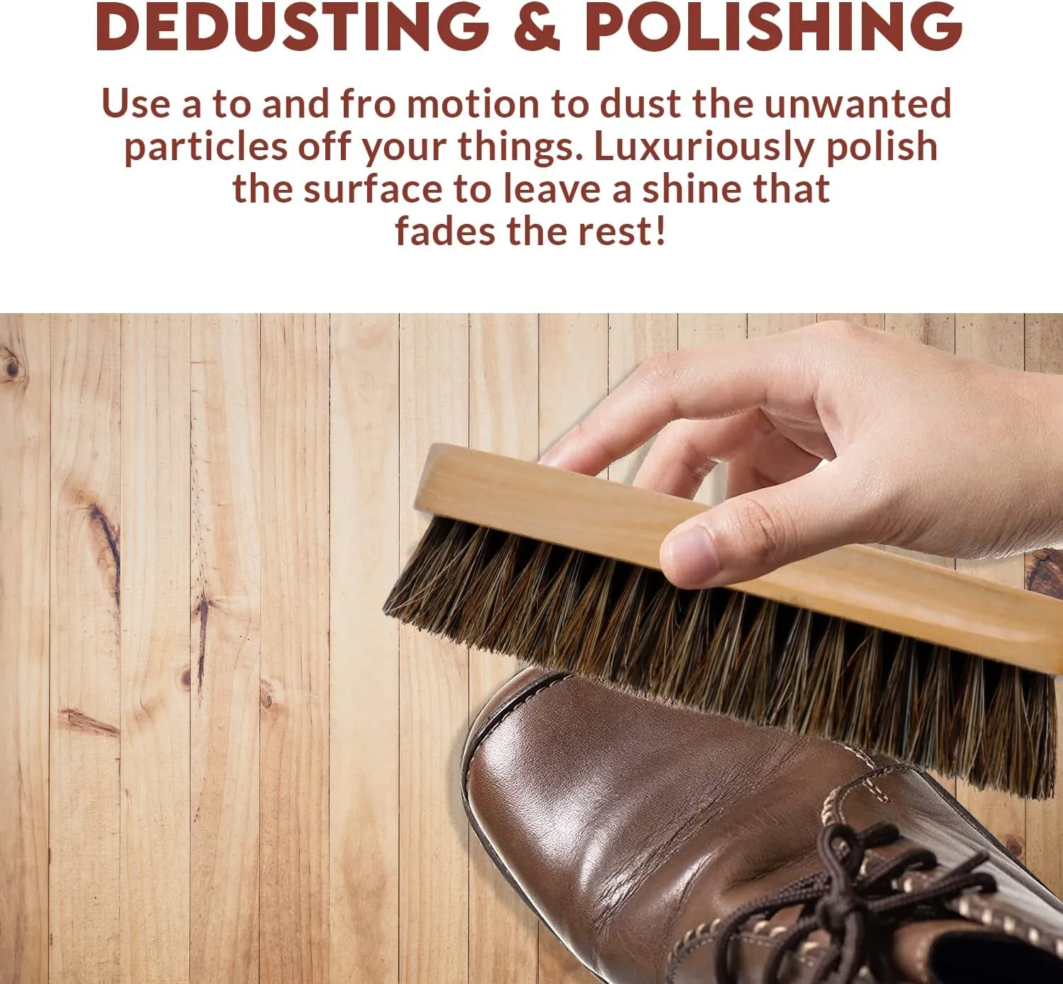 Horse Hair Shine Brush | WBM SHOE CARE