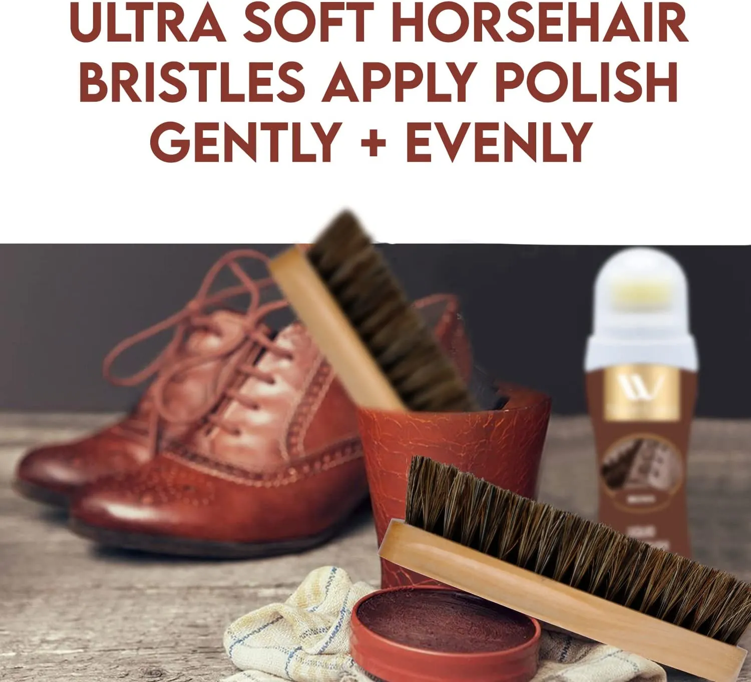 Horse Hair Shine Brush | WBM SHOE CARE