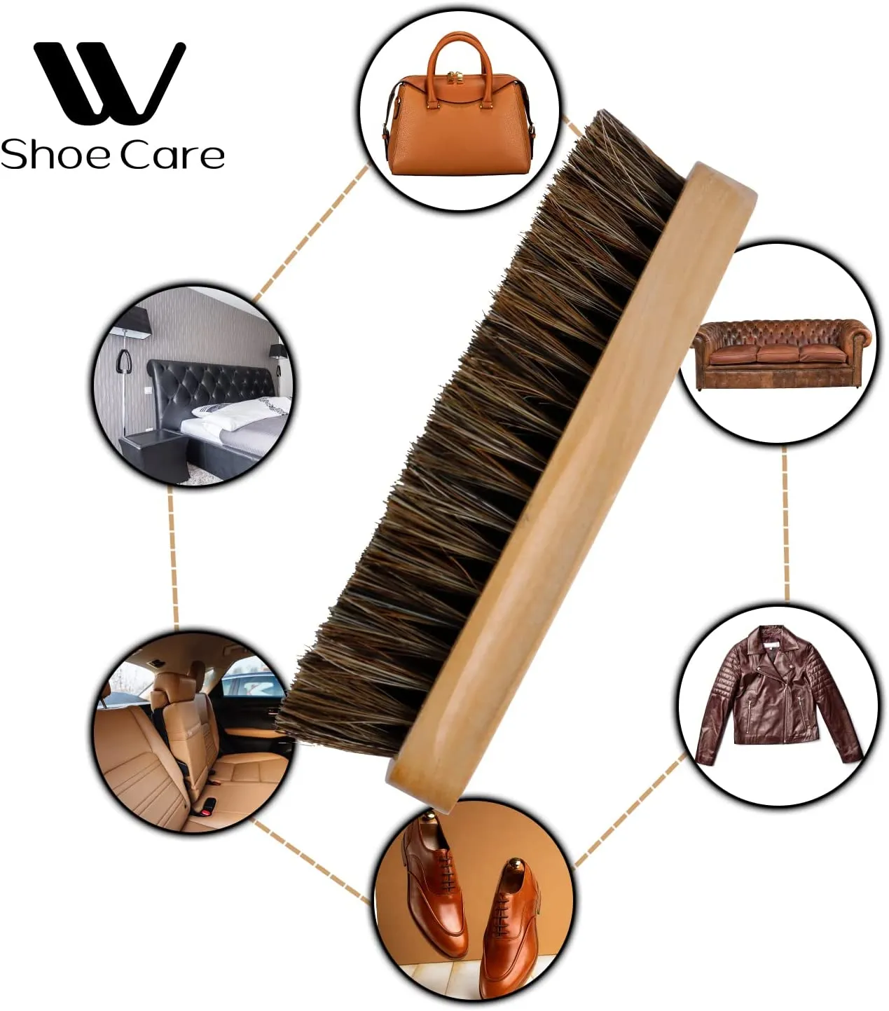 Horse Hair Shine Brush | WBM SHOE CARE